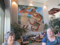 IMG 2985  Beautiful wall mural at Starbucks at the Hilton